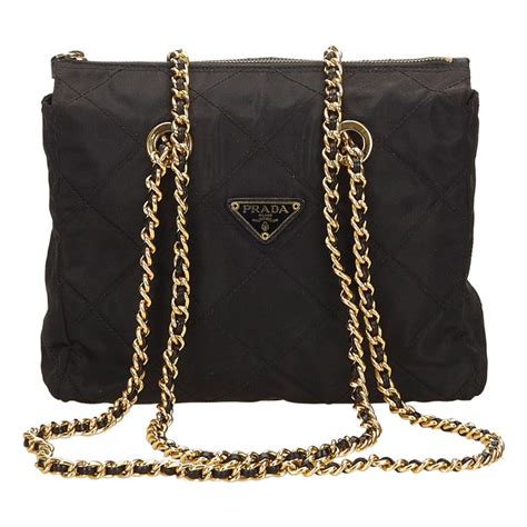 prada nylon quilted chain barrel|antique prada handbags.